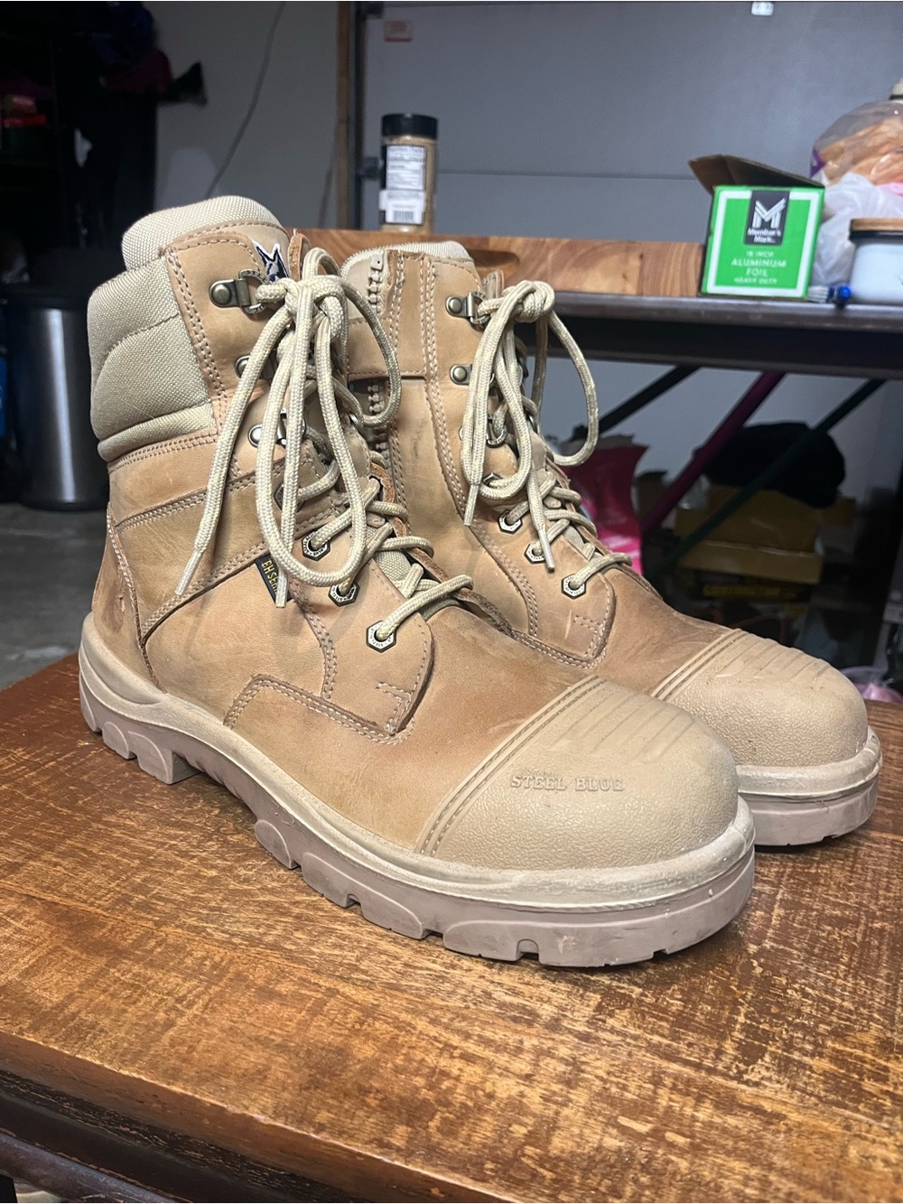 Steel Blue Southern Cross size 12d USA size  - Steel Toe Safety